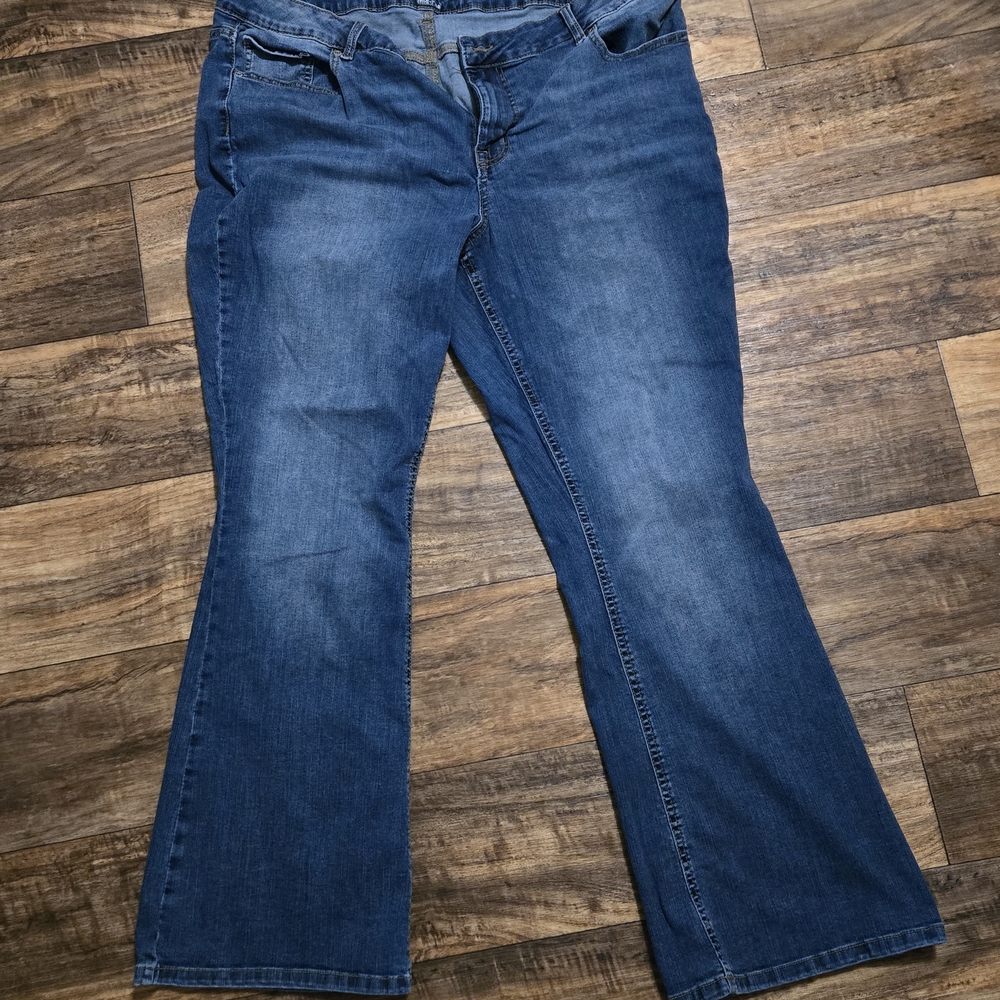 Maurices Dark Blue Wide Leg Jeans